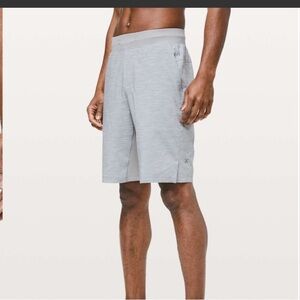 Lululemon T.H.E. Short *Linerless 11" Heather Allover Sea Salt Light Cast Medium